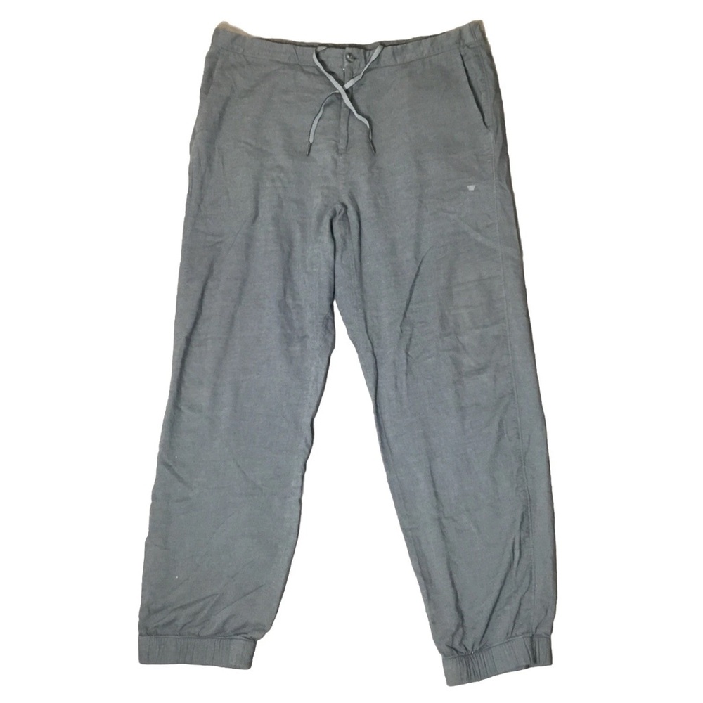 Mack Weldon Pants Mens Large Gray Chino Joggers Drawstring Stretch Casual Taper